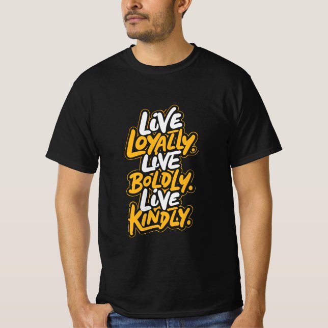 Camiseta Positive Vibes Tee for Kindness and Bold Living (Anverso)