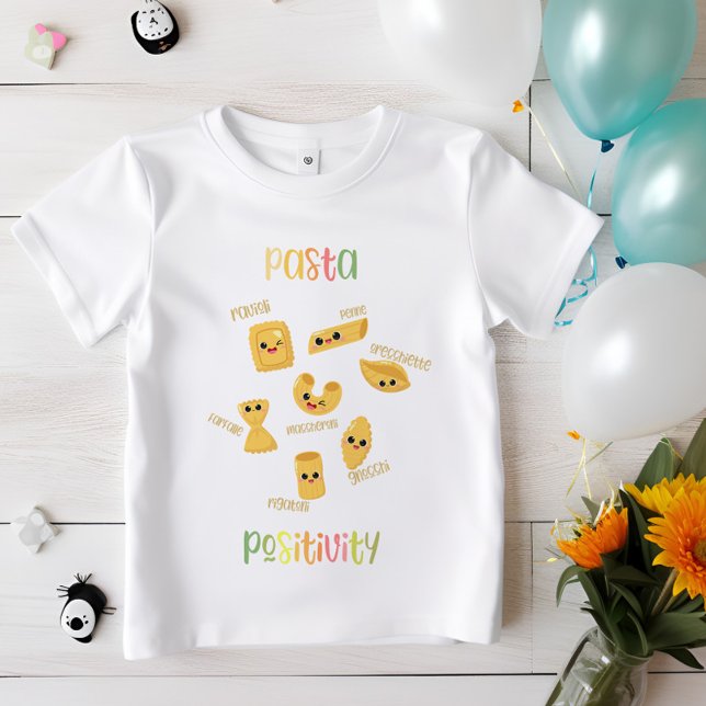 Camiseta Positividad de la pasta | Niños de la cocina itali (Subido por el creador)