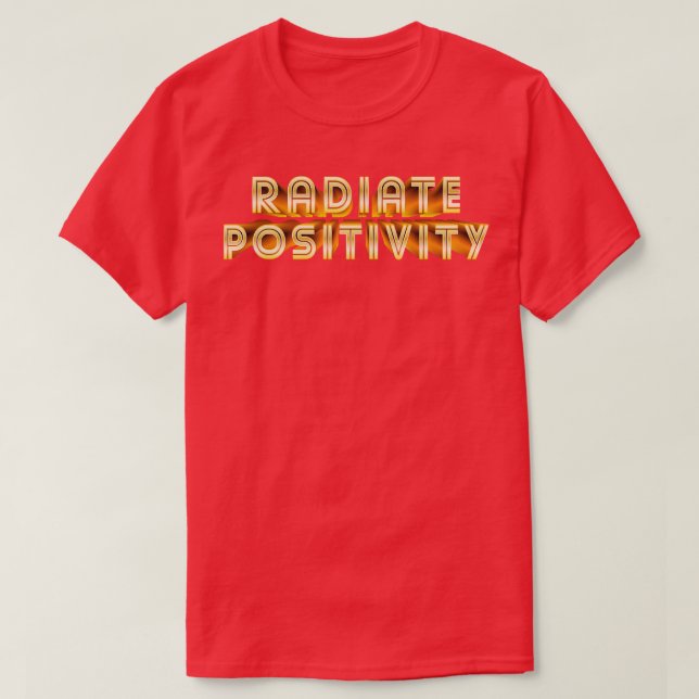 Camiseta Positividad de radiación (Diseño del anverso)