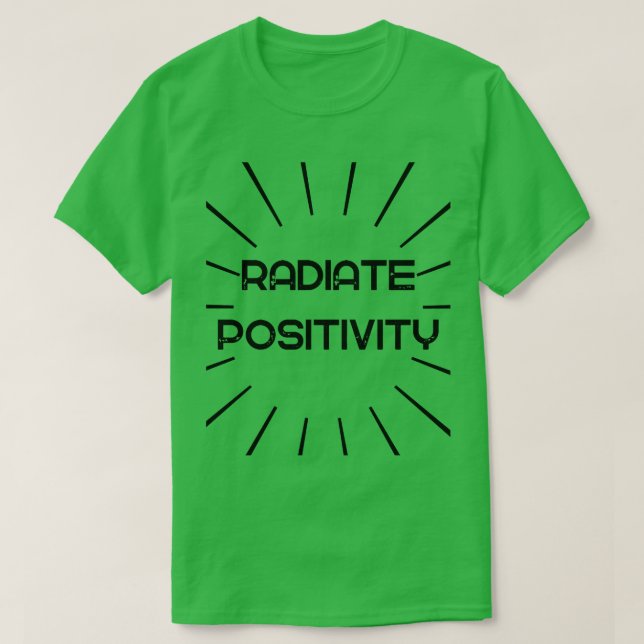 Camiseta Positividad de radiación (Diseño del anverso)