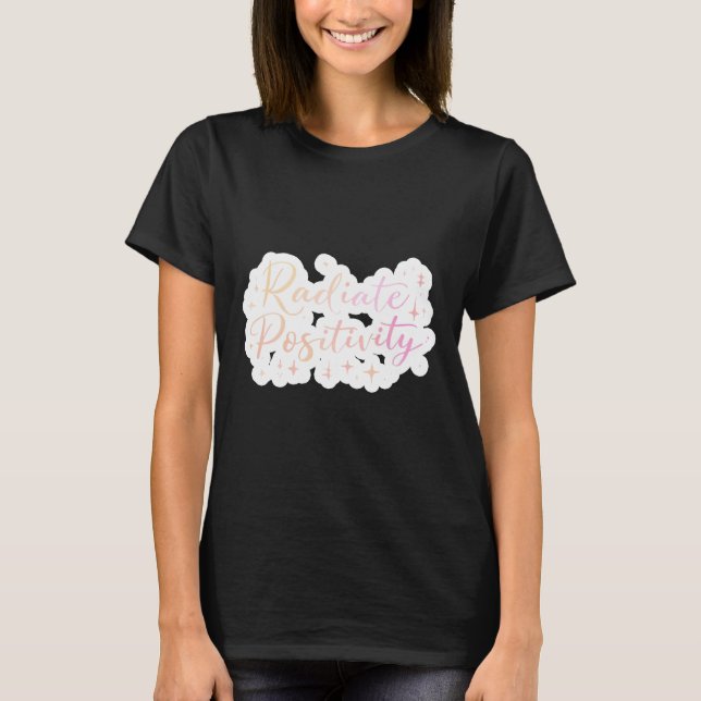 Camiseta Positividad Radiada - Sc manuscrito mínimo en past (Anverso)