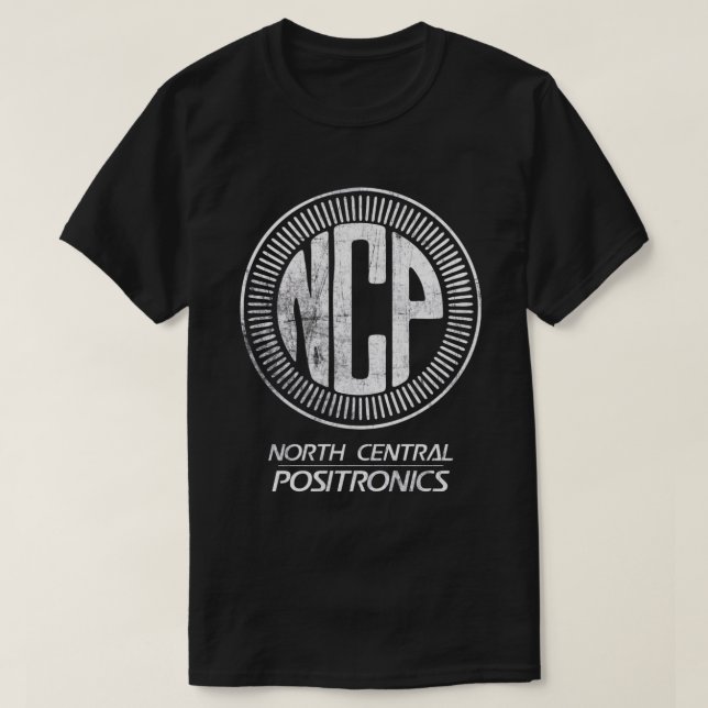 Camiseta Positronicos centrales del norte (logotipo blanco) (Diseño del anverso)