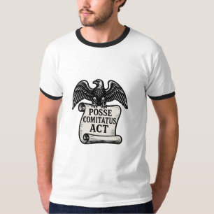 Camiseta Posse Comitatus Act Eagle Scroll