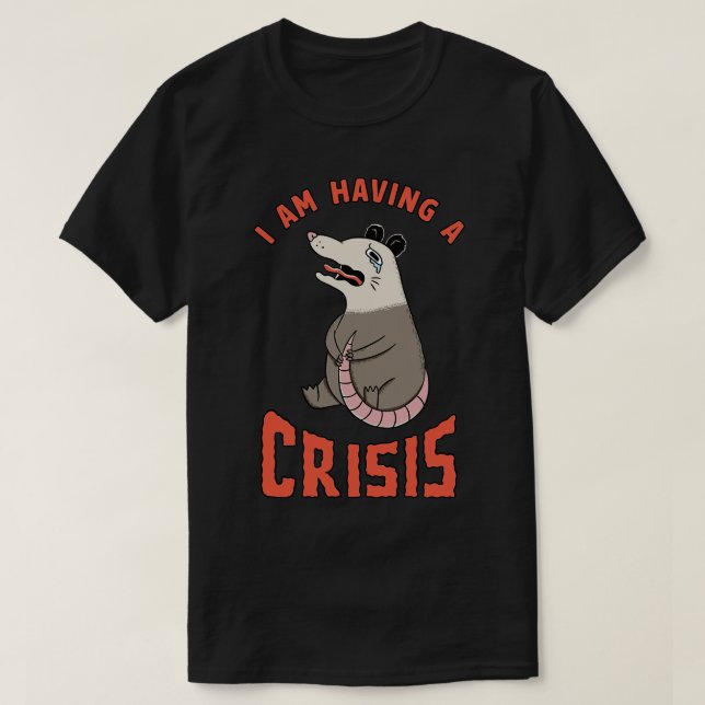 Camiseta possum con crisis (Diseño del anverso)