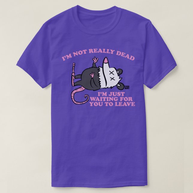 CAMISETA POSSUM MUERTO (Diseño del anverso)
