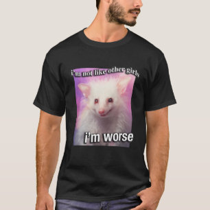 Camiseta Possum Opossum No soy como otros chicas, estoy peo