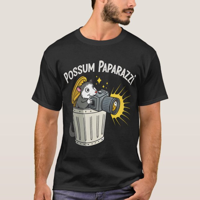 Camiseta Possum Paparazzi T-Shirt: El gracioso té de la noc (Anverso)