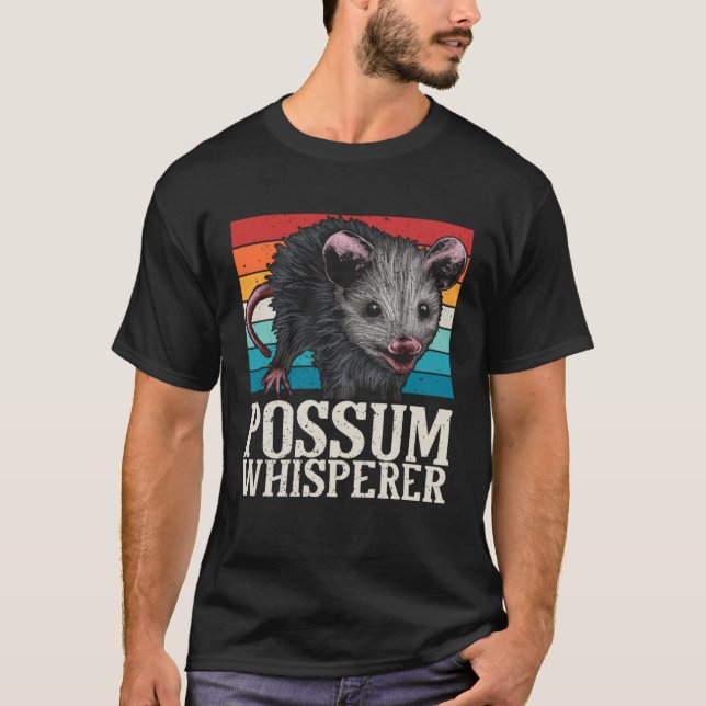 Camiseta Possum Whisperer Street Cat Opossum Animal Phalang (Anverso)