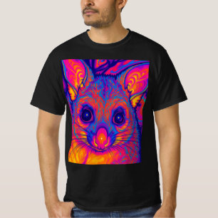 Camiseta possums australiano de cola peluda psicodélico