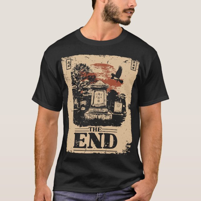 Camiseta Post Apocalyptic Gaming - Horror de cementerio (Anverso)