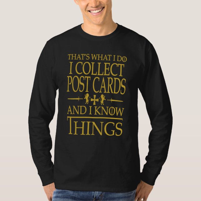 Camiseta Post Cards Collector That's What I Do Smart (Anverso)