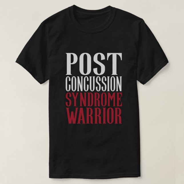 Camiseta Post Concussion Syndrome Warrior Brain Injury Awar (Diseño del anverso)