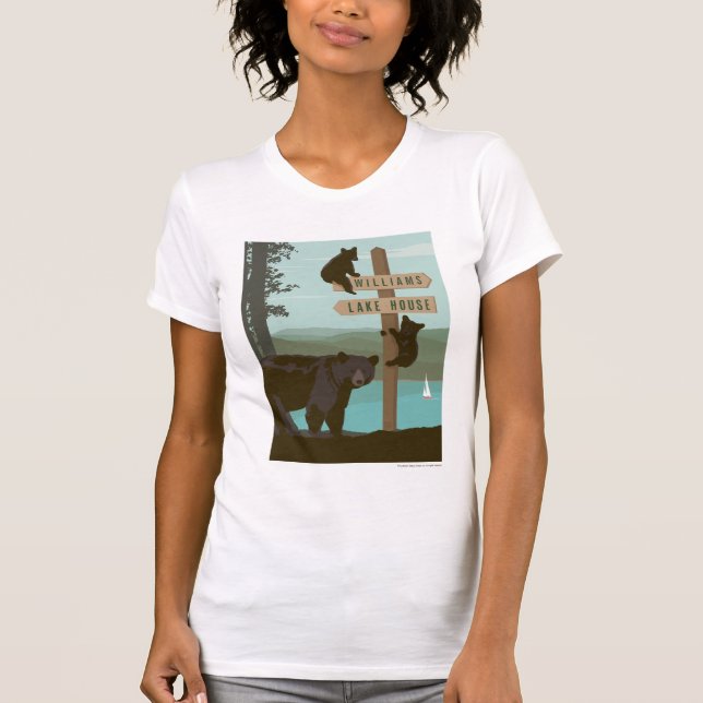 Camiseta Post de Rótulo de oso (Anverso)