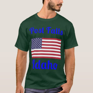 Camiseta Post Falls Idaho Estampados Elegantes1