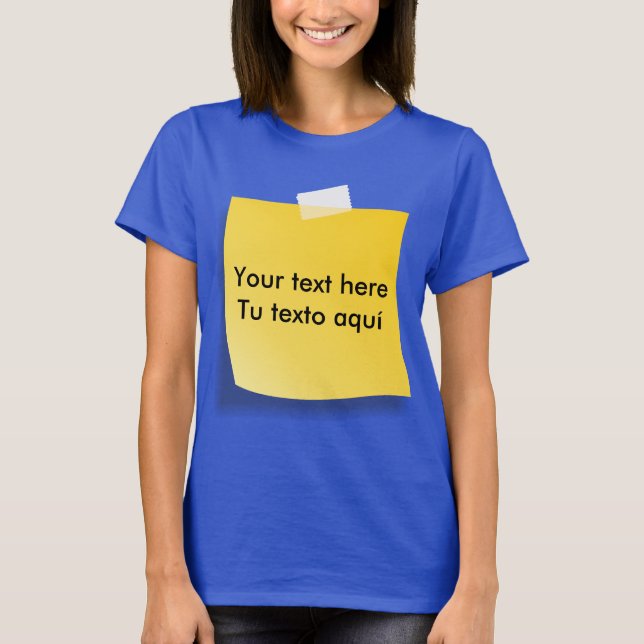 Camiseta post-it (Anverso)