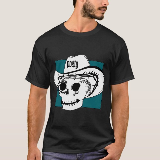 Camiseta Post Malone Skull Hollywoods (Anverso)