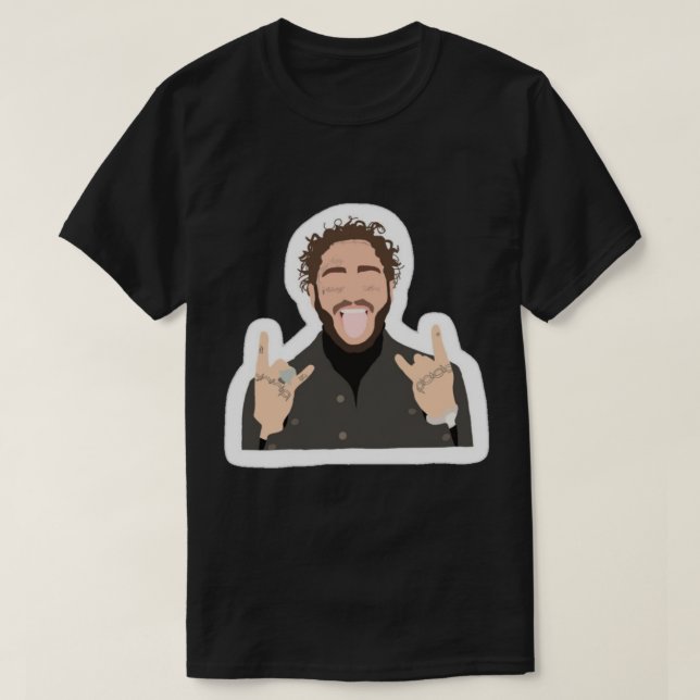 Camiseta Post Malone sticker  Sticker (Diseño del anverso)