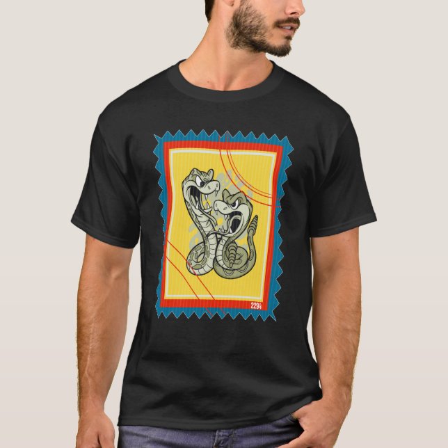 Camiseta Postage Stamp Snakes Rattlesnake Snake (Anverso)