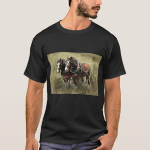 Camiseta Postal de Clydesdale Weathered Vintage