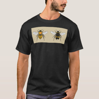 Camiseta Postal de Ilustraciones de abejorros