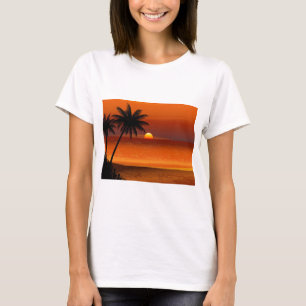 Camiseta postal de la costa norte de sunset beach oahu hawa