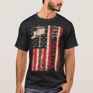 Camiseta Postal de mensajero patriótico de correo