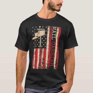 Camiseta Postal de mensajero patriótico de correo