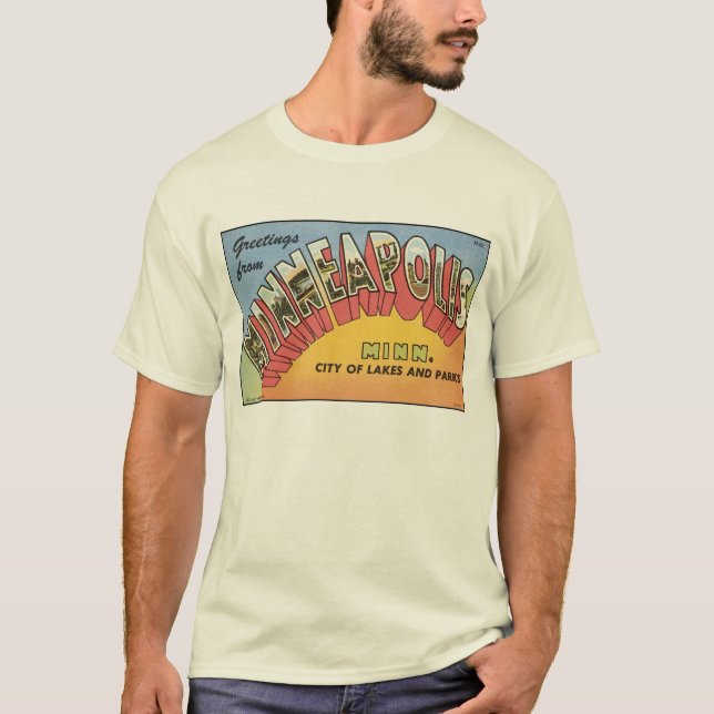 Camiseta Postal de Minneapolis de la Viña (Anverso)