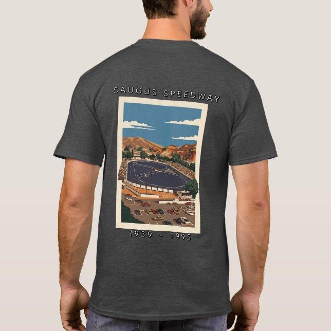 Camiseta Postal de Saugus Speedway 1939 - 1995 (Reverso)