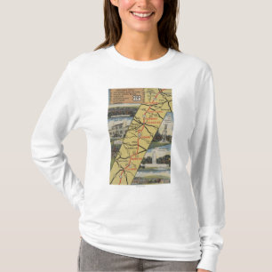 Camiseta Postal detallada de la ruta 15