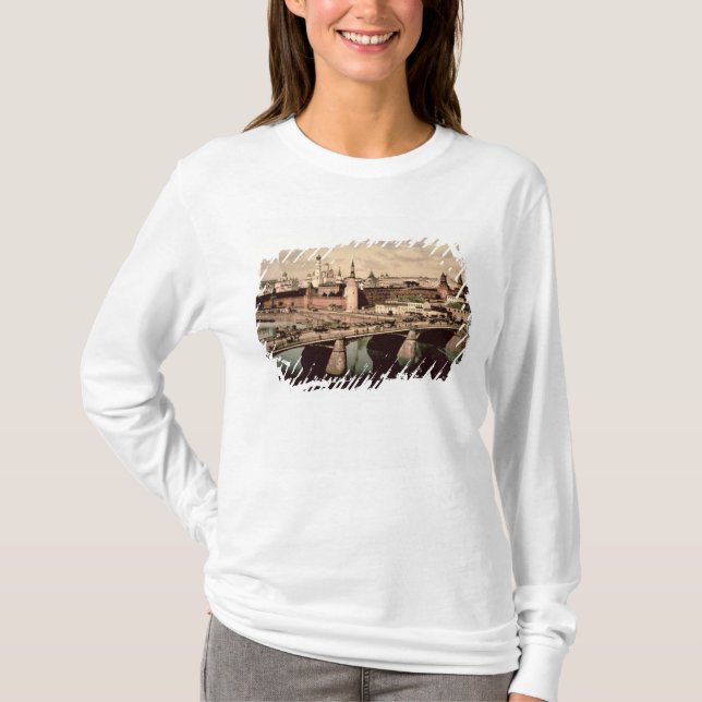 Camiseta Postal que representa el Kremlin, Moscú (Anverso)
