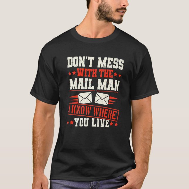 Camiseta Postal Worker Delivery Service Post Office Mailbox (Anverso)