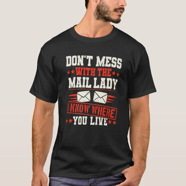 Camiseta Postal Worker Delivery Service Post Office Mailbox (Anverso)