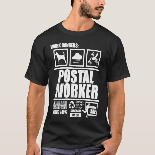 Camiseta Postal Worker Handling Postman Mailman (Anverso)