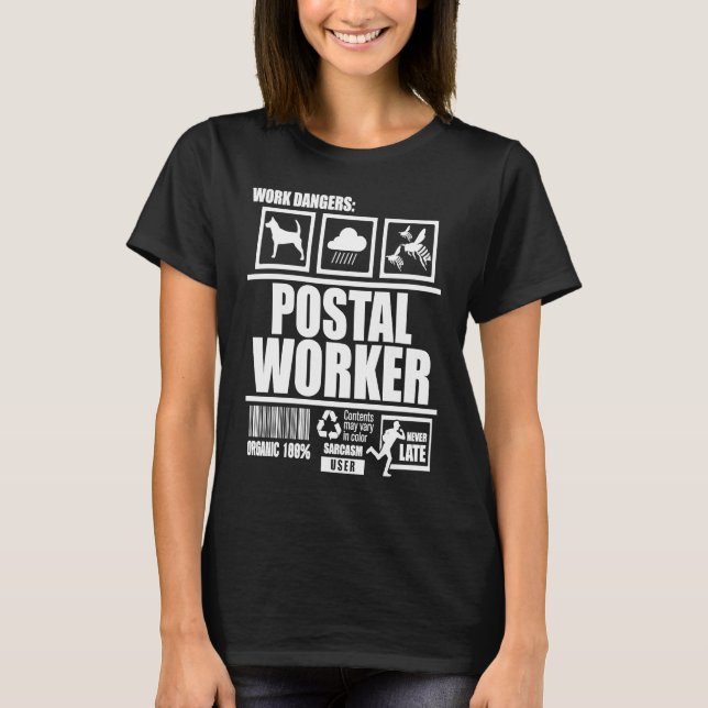 Camiseta Postal Worker Handling Postman Mailman (Anverso)