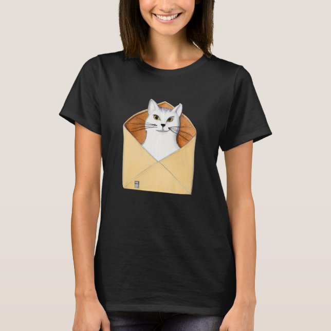 Camiseta Postal worker kitten mailman cat (Anverso)