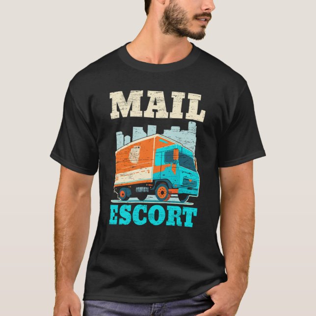 Camiseta Postal Worker Mailman Delivery Shipment Mail Escor (Anverso)
