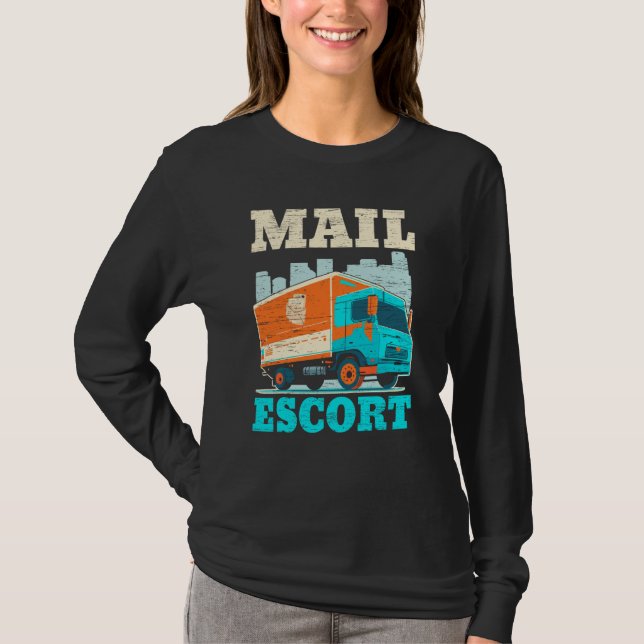 Camiseta Postal Worker Mailman Delivery Shipment Mail Escor (Anverso)