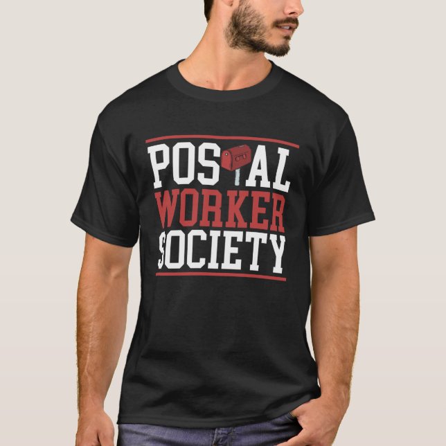 Camiseta Postal Worker Society Mail Lady Delivery Mail Esco (Anverso)
