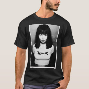 Camiseta Postales de Björk Blanco Negro de los años 90