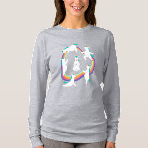 Camiseta Postas de yoga de Unicorn