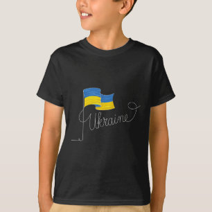 Camiseta Poste de bandera de Ucrania - Ucraniano patriota 