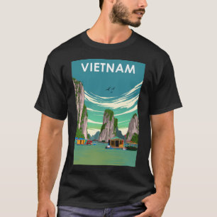 Camiseta Poste de viaje mínimo por país retro vintage de Vi