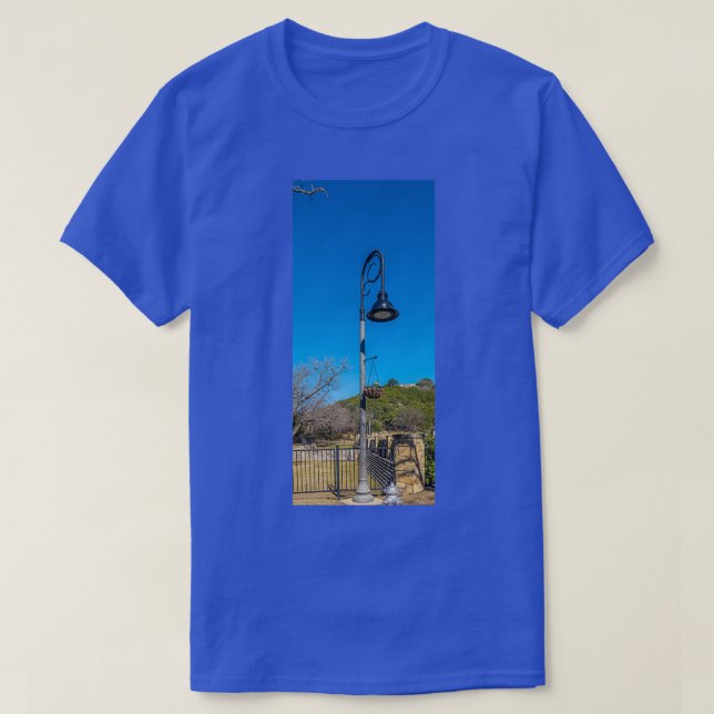 Camiseta Poste decorativo de la lámpara de hierro (Diseño del anverso)