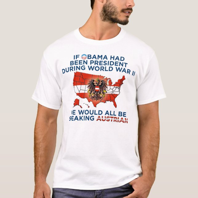Camiseta ¿Poste WWII - austriaco de Nobama de Sprechen Sie? (Anverso)