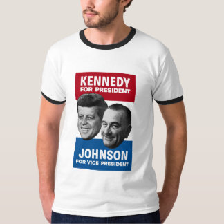 Camiseta Poster 1960 de la elección de Kennedy y de Johnson