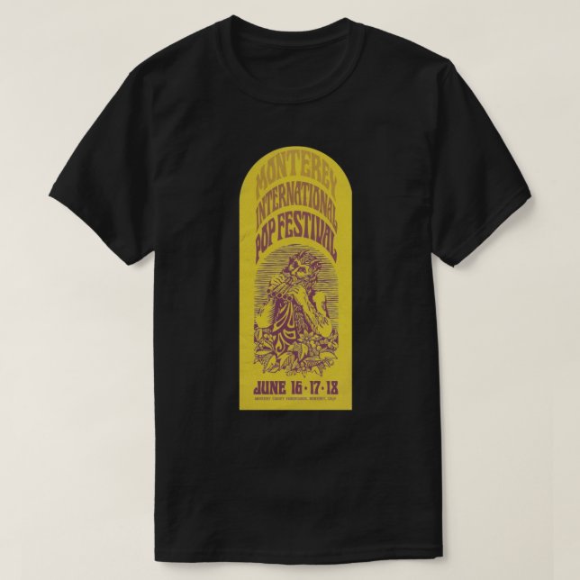 Camiseta Poster 1967 del Festival Internacional Pop de Mont (Diseño del anverso)
