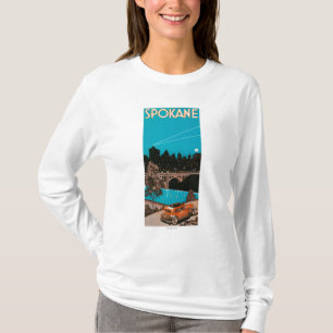 Camiseta Poster #1Spokane, WA de la publicidad de Spokane