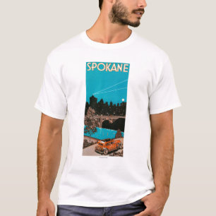 Camiseta Poster #1Spokane, WA de la publicidad de Spokane