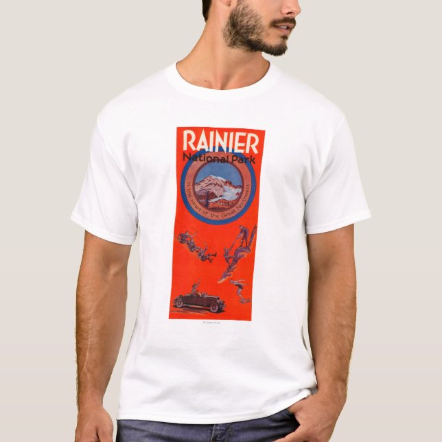 Camiseta Poster 2 de la publicidad del Monte Rainier (Anverso)